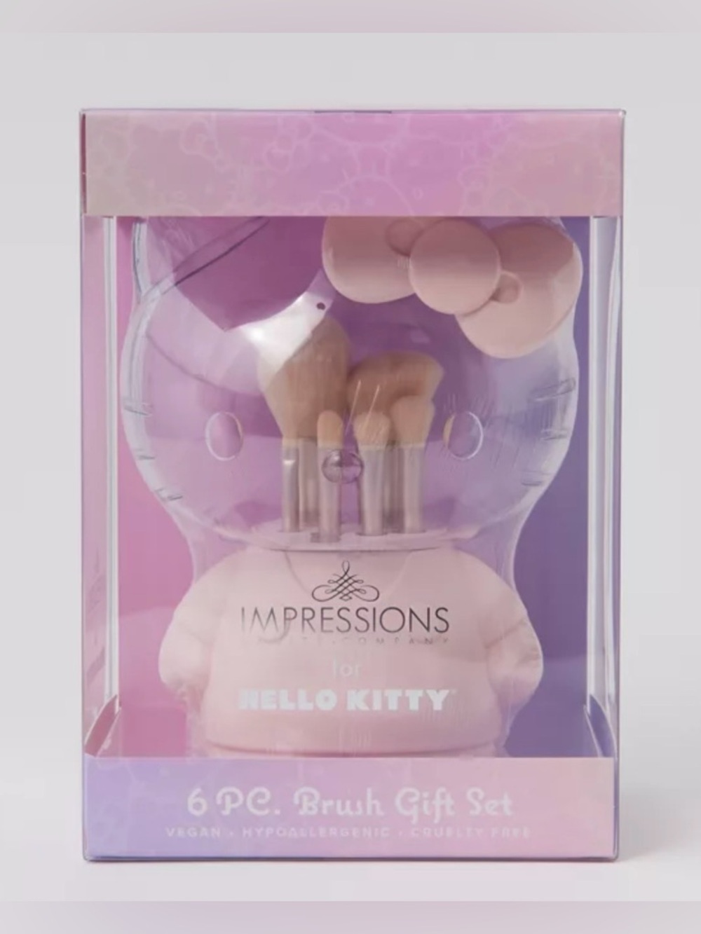 Impressions Vanity Co. Sanrio Hello
Kitty 6-Piece Brush & Holder Set
